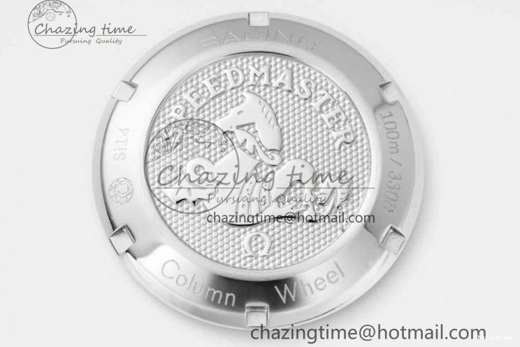 0516 Speedmaster Racing Master SS HKF Best Edition White Black Dial on Black Rubber Strap A Effortless 7813
